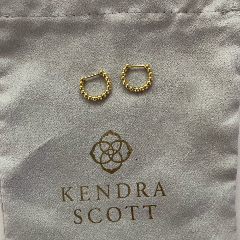 Kendra Scott Gold Ivy Huggie Hoops